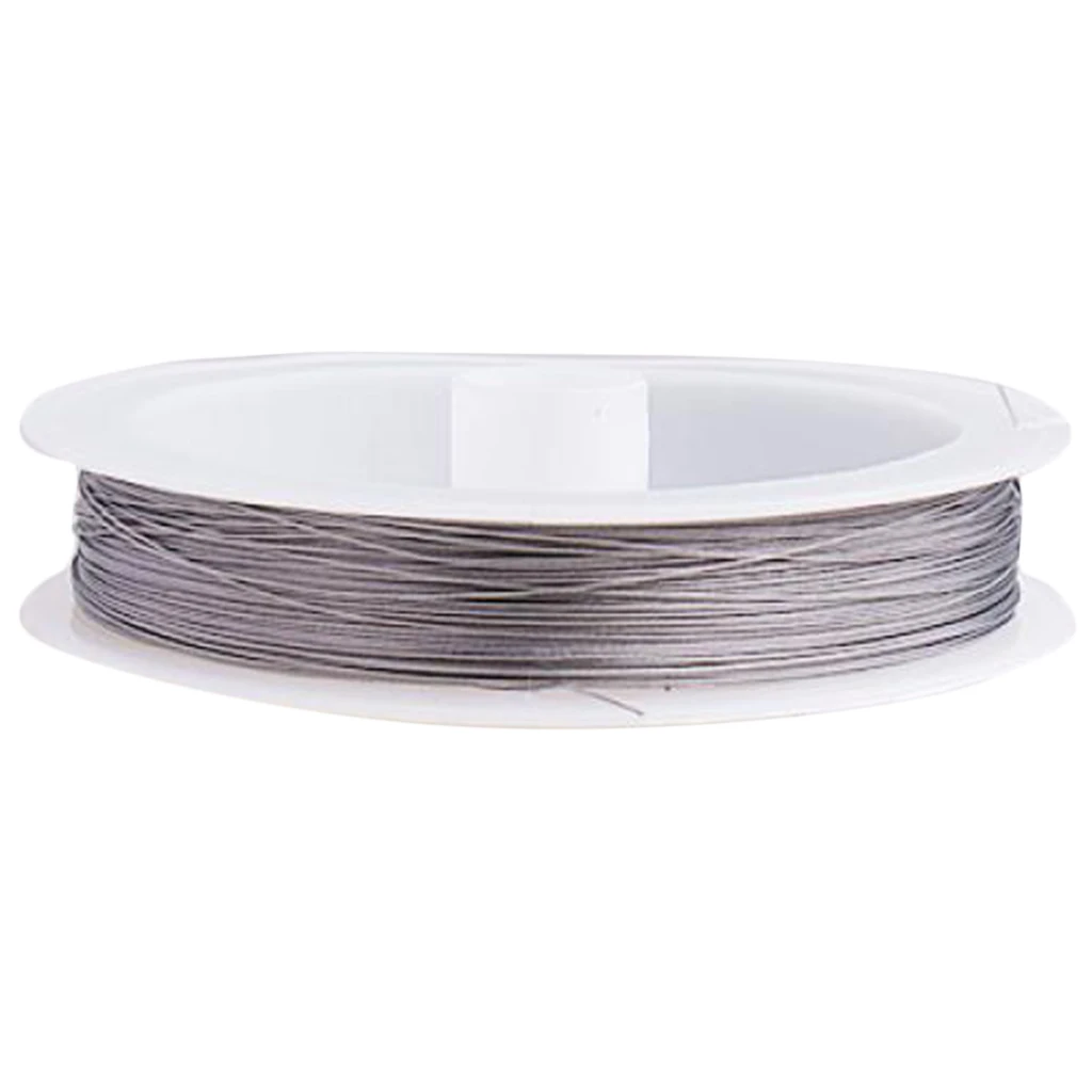98.5 Yards Tigertail Wire Beading Wire Cord Thread Silver Strong Flexible 0.3mm