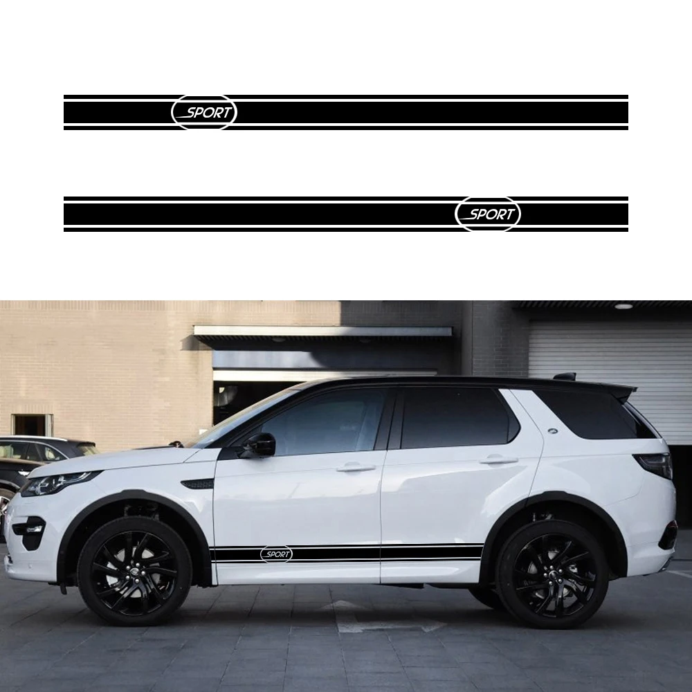 

For Land Rover Discovery Range Rover Sport Freelander Car Side Skirt Stickers Decals Car Styling Vinyl 2pcs（L+R）
