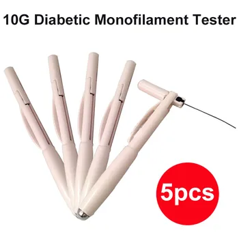 

5pcs/set 10G Diabetic Monofilament Tester Diabetic Endocrinological Skin Nerve Fibers Filament Pen For Test Patients Foot Ulcers