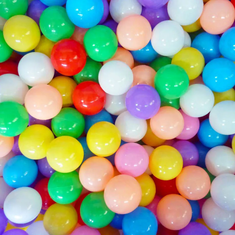 

10pcs 5.5cm Eco-Friendly Colorful Soft Plastic Water Pool Ocean Wave Ball Baby Funny Toys Stress Air Ball Outdoor Fun Sport Toy