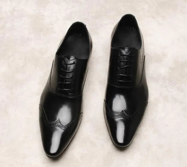 Белый черный деловые туфли строгого стиля из натуральной кожи на шнуровке осеннее платье оксфорды Лидер продаж