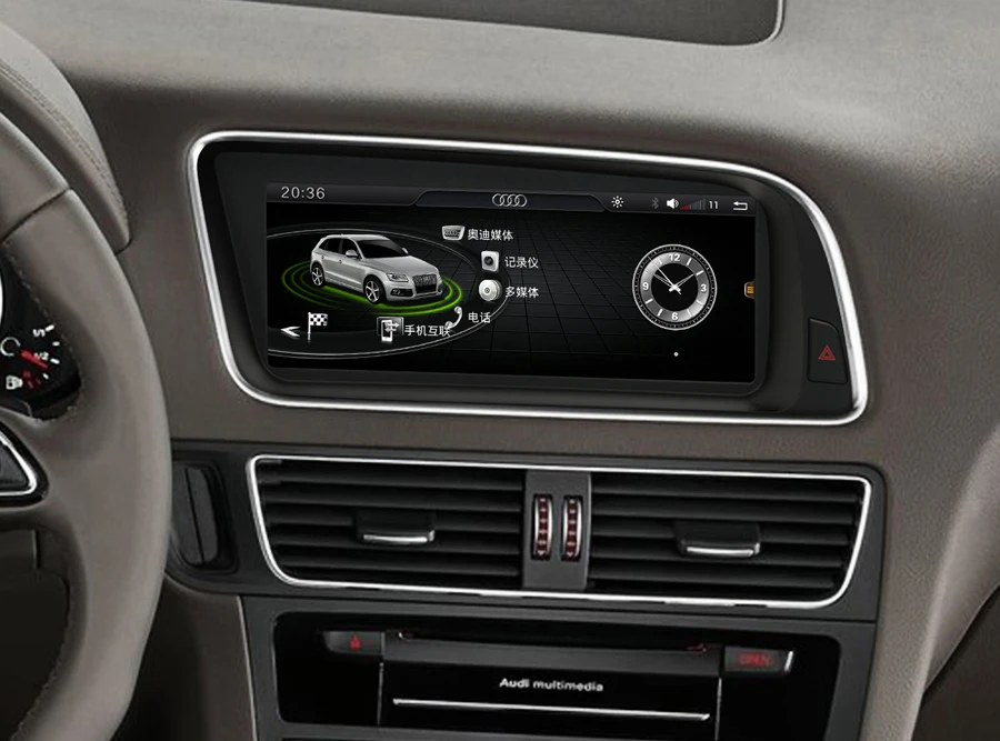8,8 дюймов ips сенсорный экран Android мультимедийный плеер для Audi Q5 2010- с gps навигацией
