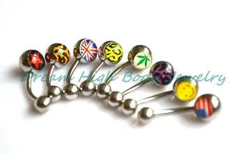 

New Arrival Navel Ring Belly Bar Banana 14G Different Logos Fashion Body Piercing Jewelry Free Shipping