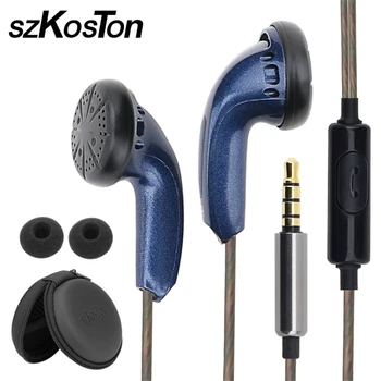 

HiFi Earphone In Ear DIY Dynamic Earphones Super Bass Earbuds Sports Headset with Flat Head Plug with Mic for Xiaomi Headset
