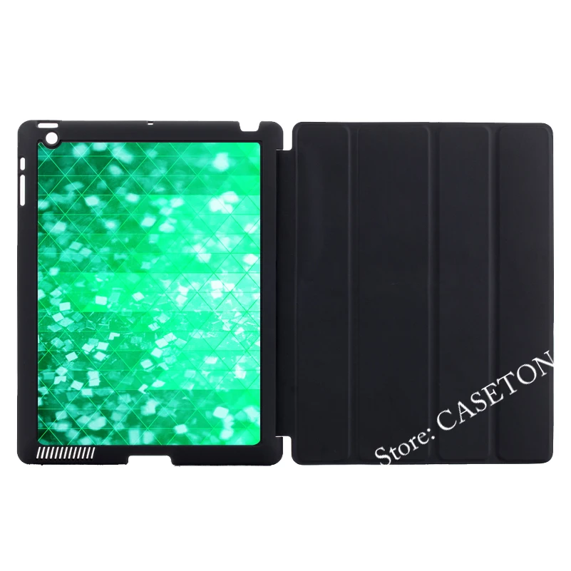 Зеленый блеск геометрический чехол для Apple iPad Mini 1 2 3 4 Air Pro 9.7 10.5 12.9 2016 Новинка 2017 a1822