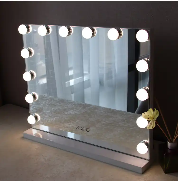 Retail Frameless Vanity Mirror With Light Hollywood Makeup Lighted 3 Color Cosmetic Adjule Touch Screen Retail Frameless Vanity Mirror With Light Hollywood Makeup Lighted 3 Color Cosmetic Adjule Touch Screen