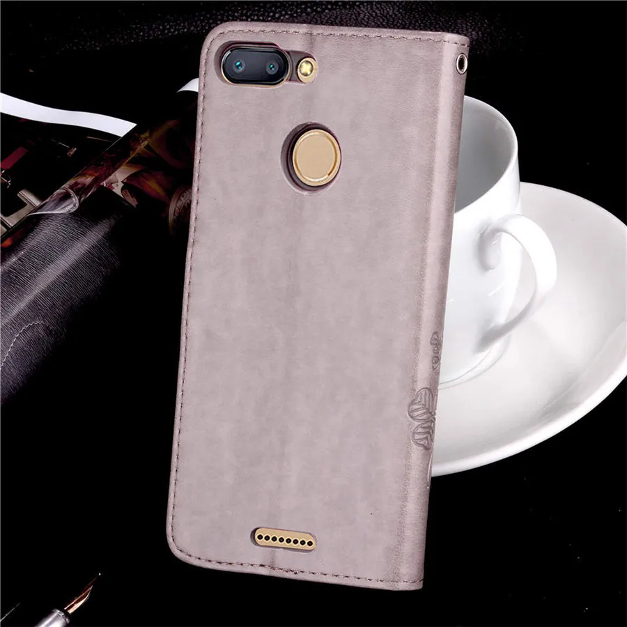 Чехол для xiaomi Redmi 6A на Redmi Note 6, чехол-книжка с объемным цветочным узором, кожаный чехол-книжка для xiaomi Redmi 6A Note 6 Note6, чехол