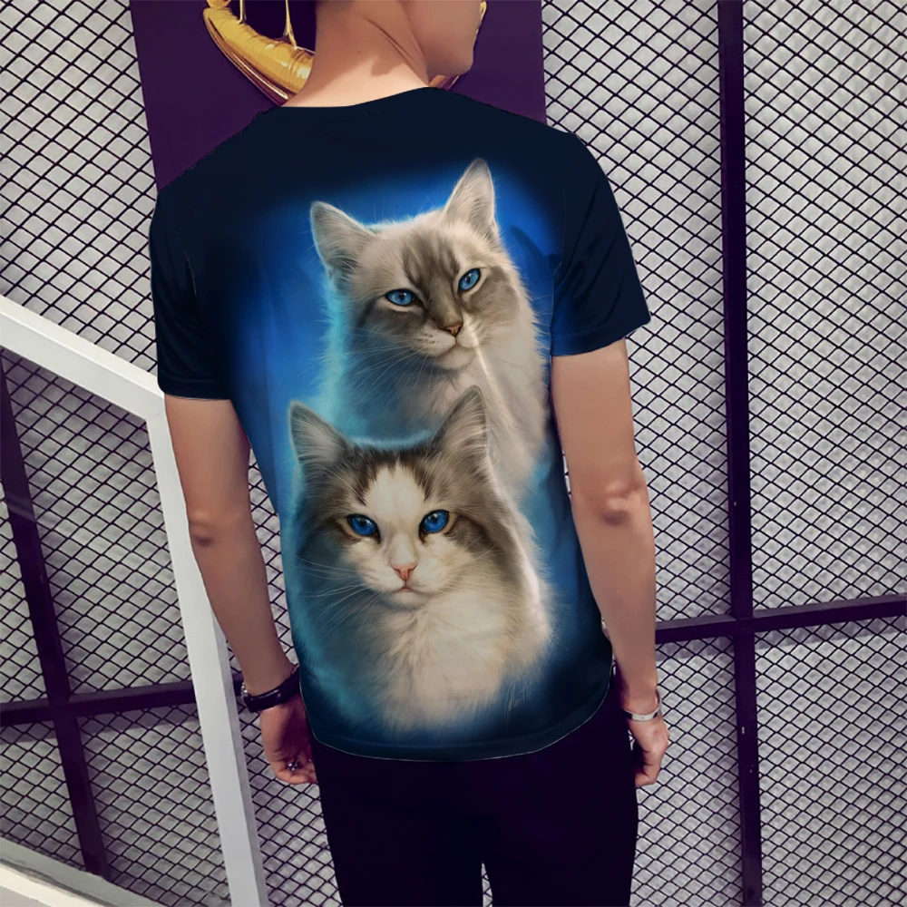 Big Size Newest 3D Print Animal Funny T-Shirt Men Short Sleeve Summer Tops T Shirt Male Plus Size Fashion T-shirt men Clothing