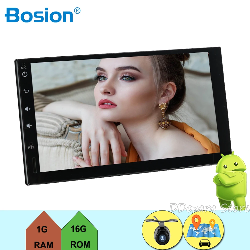 

2 Din Android 7.1 Universal Car Radio GPS Navigation BT 2din Car Audio Stereo RDS USB Car Multimedia No DVD Player Free Camera
