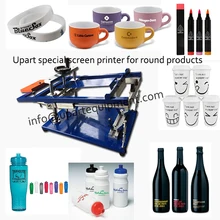 cup silk screen printing machine manual cylinder screen printing machine with good quality