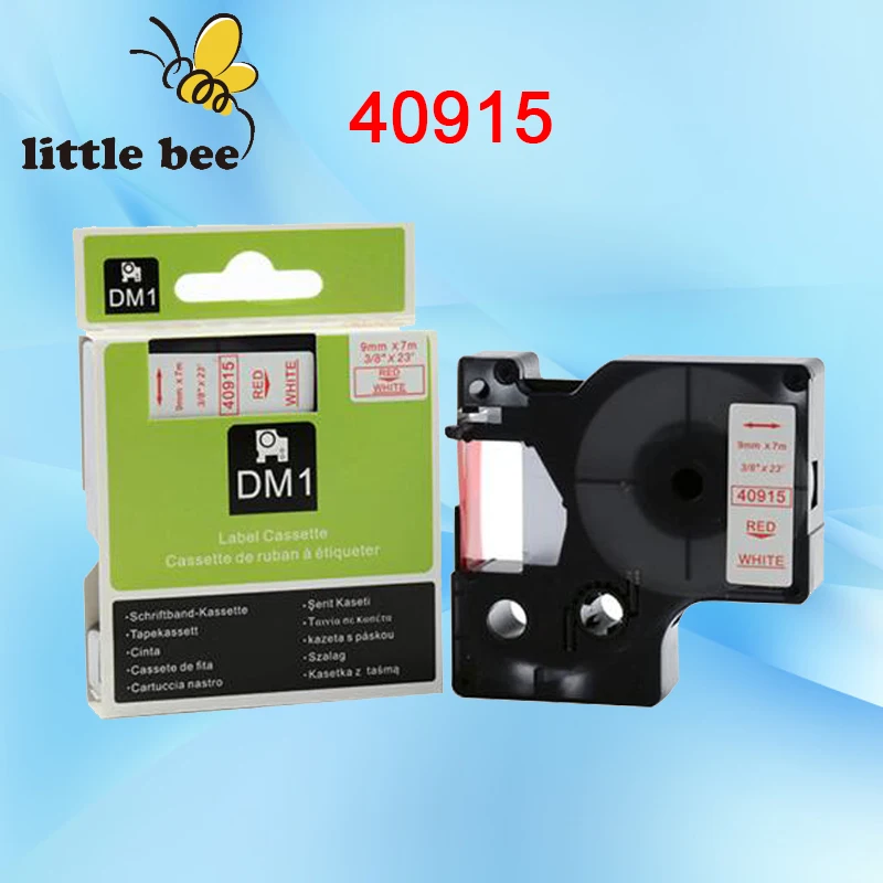 Compatible DYMO D1 40915 Red on White Label Tapes Dymo label makers-in Printer Ribbons from ...
