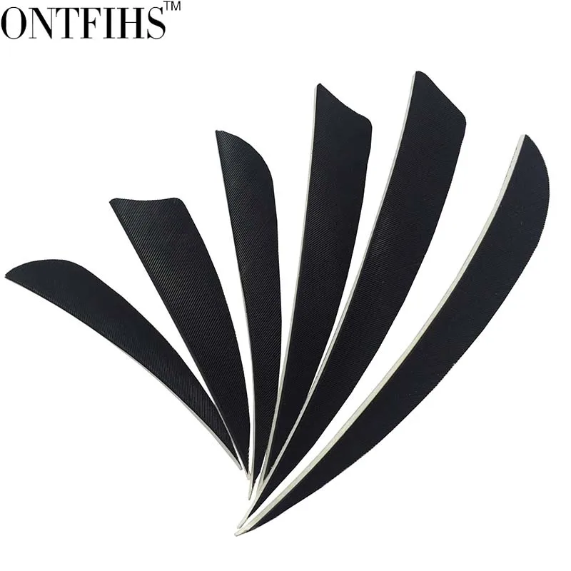 

50pcs/lots 3" 4" 5" Black Hunting Arrow Feathers Real Turkey Feather Archery Arrow Accessories Fletching Feathers FT63