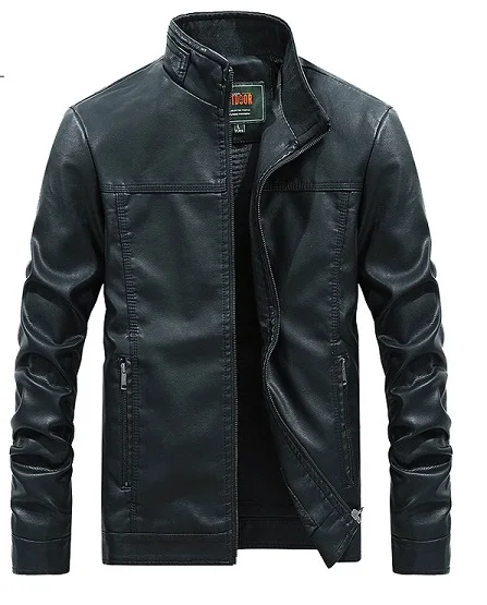 Мужская куртка из искусственной кожи для самозащиты, защищающая от резьбы, защищающая от порезов - Цвет: Черный