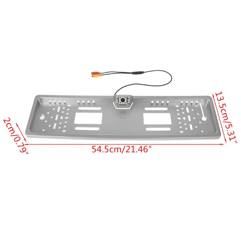 

Vehicle Car Rear Camera EU Car License Plate Frame HD Night Vision Rear View Camera Reverse Backup Camera With 4 LED Light
