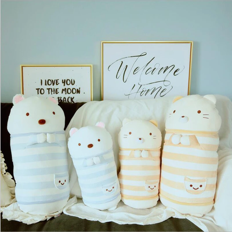 

Creative Cute Cat Bear Short Plush Toy Stuffed Animal Doll Toys Soft Plush Pillow Baby Children Birthday Gift