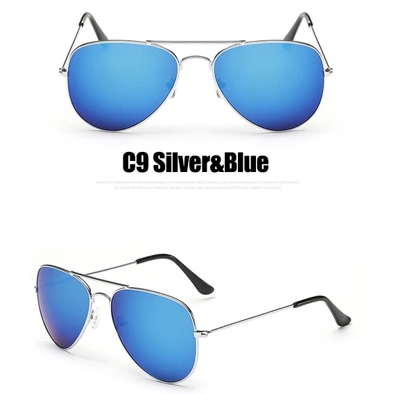 C9 Silver Blue RBROVO, солнцезащитные очки пилота для женщин/мужчин, Лидирующий бренд, дизайнерские, роскошные солнцезащитные очки для женщин, Ретро стиль, для улицы, для вождения, Oculos De Sol - Цвет линз: C9 Silver Blue