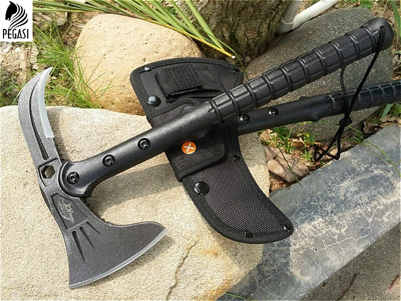 

PEGASI Sharp 57 HRC Tiger Stripes Axe Fire Rescue Axes Camping Outdoor Multifunctional Axe Free Drop ShippinG