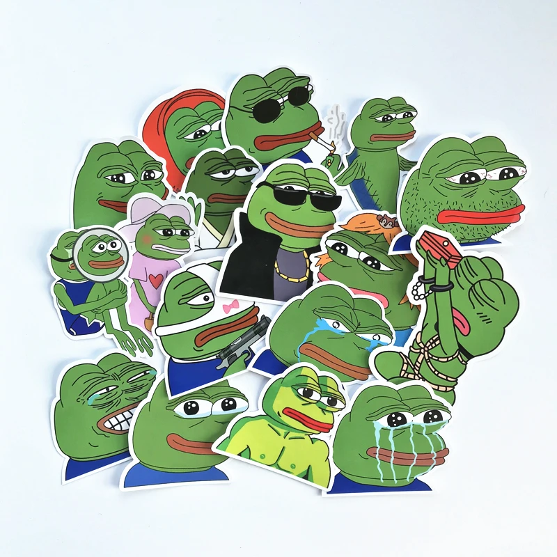 Td ZW 2019 17 шт./лот Pepe Sad стикеры в виде лягушек наклейка для сноуборда багаж автомобильный холодильник автомобиль-Стайлинг наклейки для