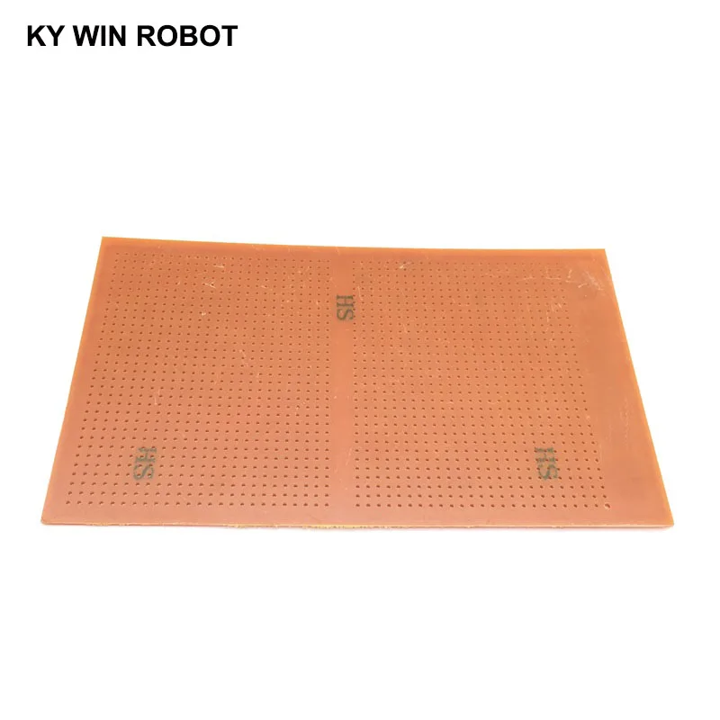 범용 실험 매트릭스 회로 기판, 원형 종이 PCB, DIY 반에서 반, 9x15cm, 1 개