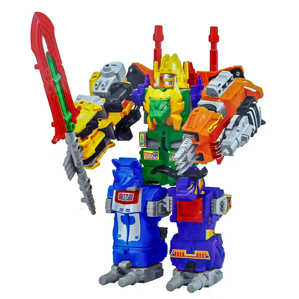 Dinozords трансформация Predaking фигурка игрушки 5 в 1 динозавры рейнджеры деформация