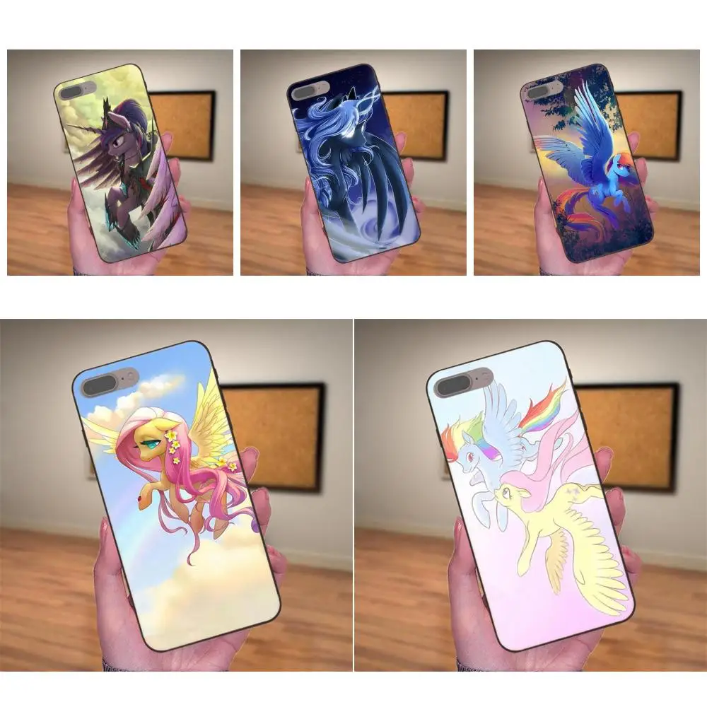 

For Samsung Galaxy I9082 Note 4 8 9 S3 S4 S5 S6 S7 S8 S9 S10 Edge Plus Lite G313 TPU New Fashion My Little Pony Flower Rainbow