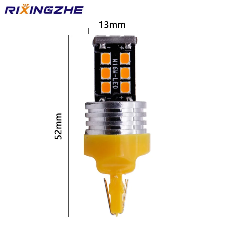 RXZ 2 шт. T20 W21/5 Вт 7443 7440 W21W 2835 15SMD 7444NA светодиодный для указатели поворота задние стоп-сигналы CAN-BUS AC/DC 12V без ошибок