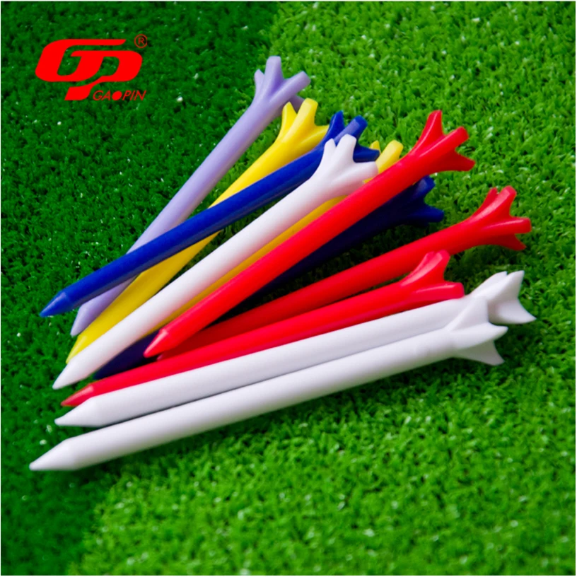 500PCS Golf Plastic Tees 5 Prong Durable Golf Practice Tees 54mm/70mm