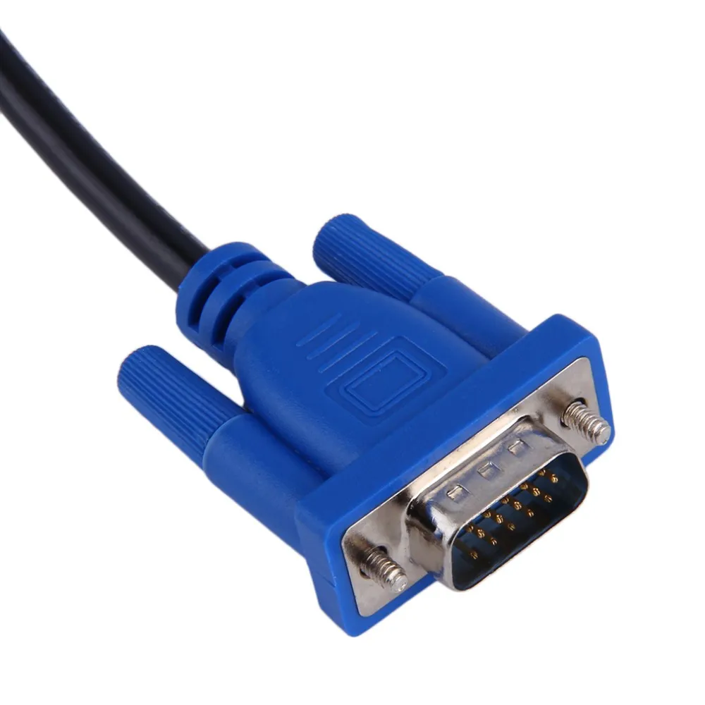 Лидер продаж 1,5 м кабель видеографической матрицы HD 9 pin кабель со штыревыми соединителями на обоих концах для подключения VGA SVGA кабель-удлинитель шнура для PC проектор для ноутбука ЖК-дисплей монитор
