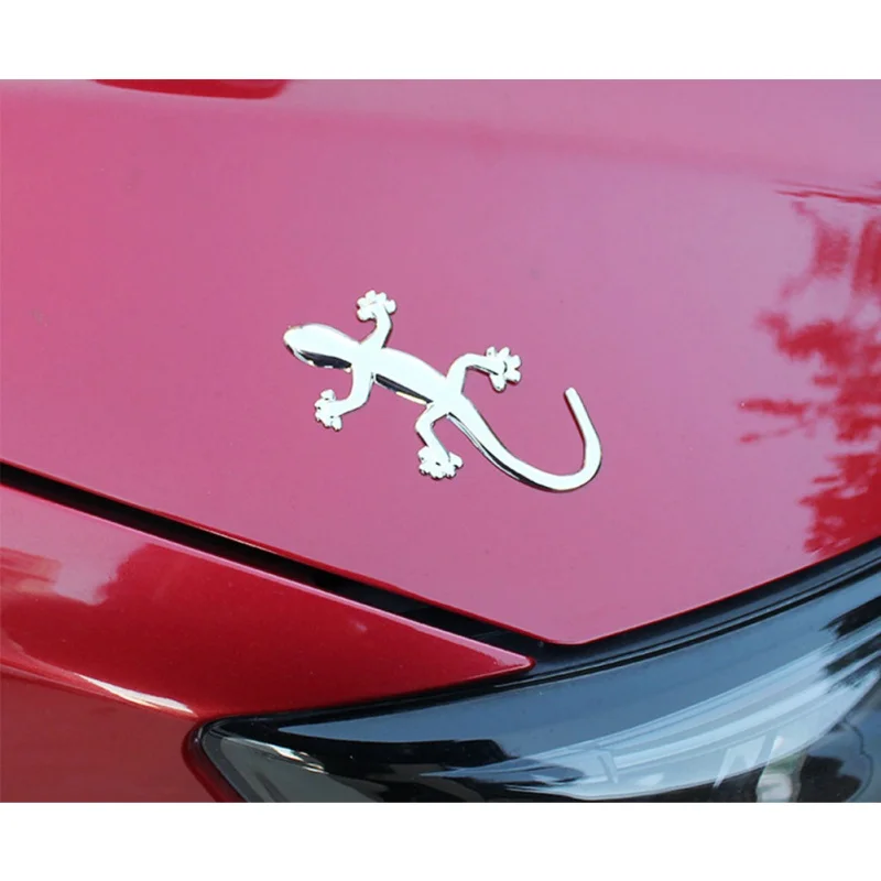 Автомобильная 3D стерео Наклейка 10*4 5 металлический корпус Gecko наклейка