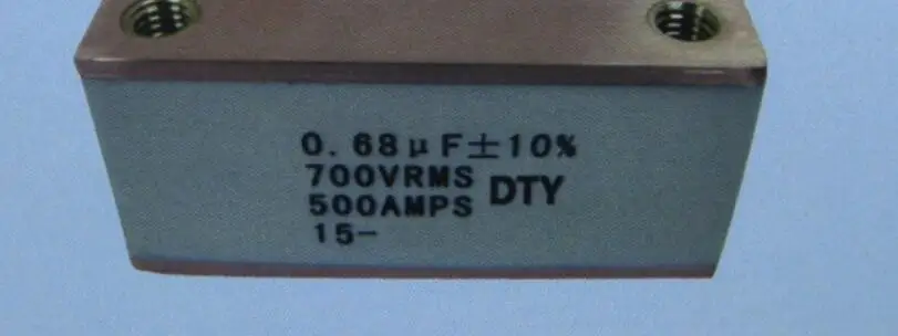 

0.68UF 700VRMS 500AMPS High Frequency Low Sensing Solid Film Capacitor Slot Resonant Water Cooling Capacitor