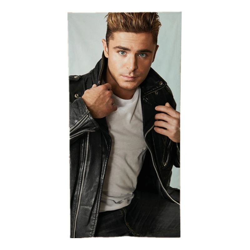 Горячее сексуальное пляжное полотенце Zac Efron для ванной комнаты полотенца из