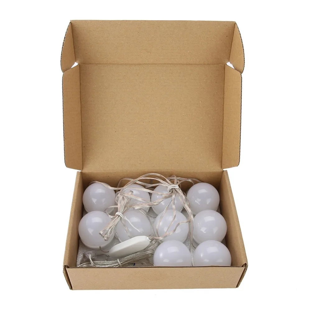 

10 LED Light Bulbs Lamp Kit Vanity Makeup Mirror 3 Colors Brightness Adjustable Lighted Hollywood Style Make up Cosmetic Mirrors