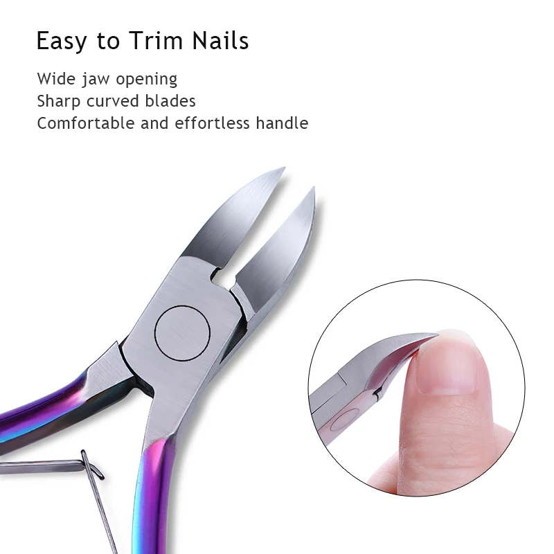 

BORN PRETTY Chameleon Nail Toenail Clipper Trimmer Nipper Cutter Ingrown Pedicure Scissor Nail Art Cutter Tool