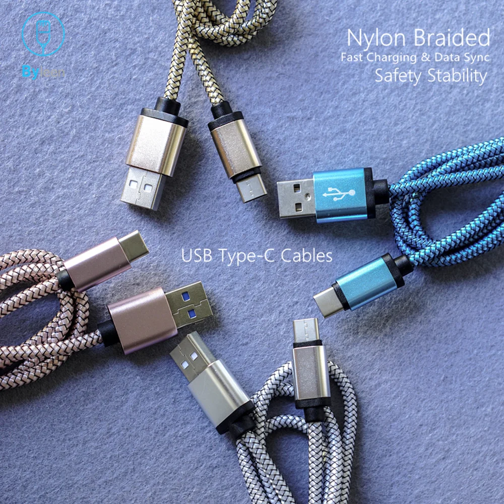 Быстрое зарядное устройство Byleen USB C 2 4 А для Xiaomi Mi 8 Lite a1 a2 Pocophone 0 25 м 1 длинный