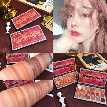 

Fashion Eyeshadow Palette 18 Color Metallic Glitter Longlasting Pigment Eyeshadow Palette Shimmer Matte Makeup Palette Cosmetic