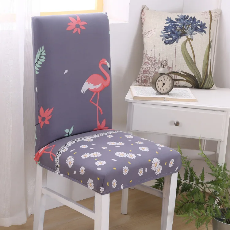 Chic Absorb Sweat Stretch Dining Chair Protector Slipcover ...