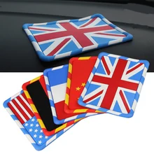 Бамбуковый древесный уголь автомобильный орнамент флаг Стиль Универсальный ПВХ автомобильная приборная панель, проданы нащего завода Нескользящие сцепление коврик для мобильного телефона, очков держатель аксессуары для ванной комнаты