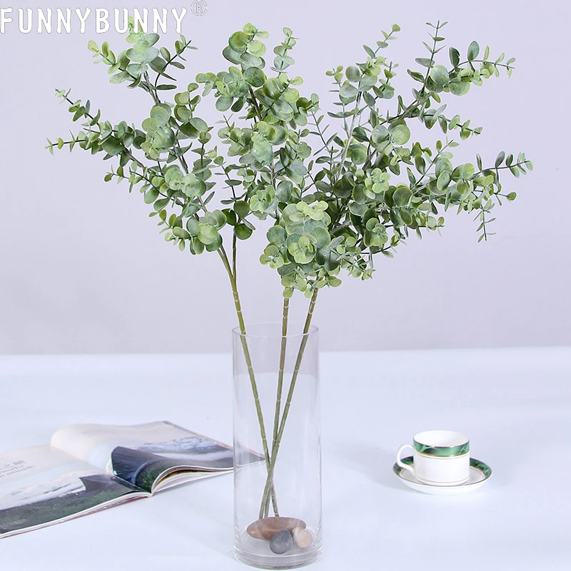 

FUNNYBUNNY Simulation of Flowers Simulation of Green Plant Indoor Flower Arrangement Eucalyptus Plant Simulation