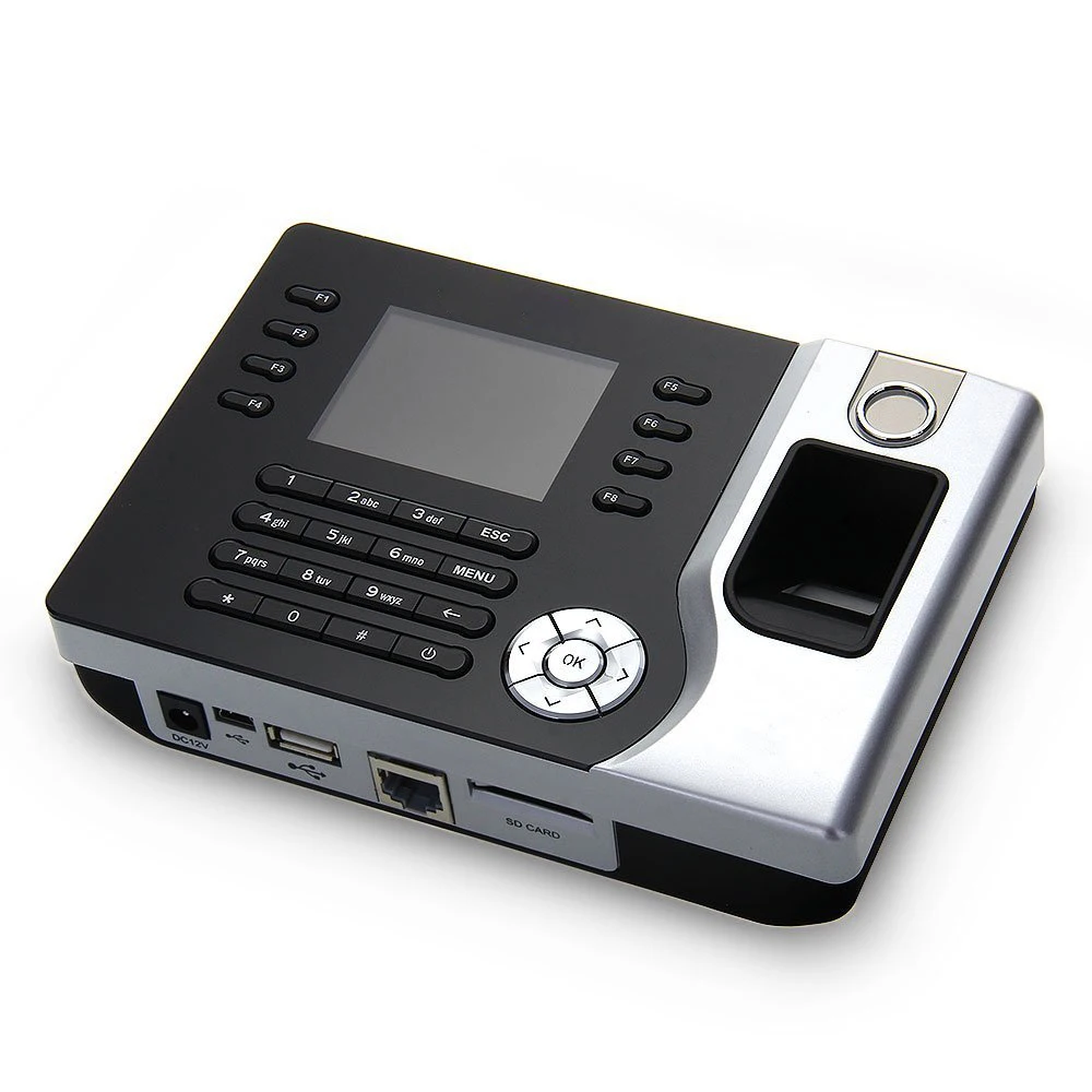 2," TFT считыватель времени отпечатков пальцев запись времени ID Card Reader Tcp/IP USB