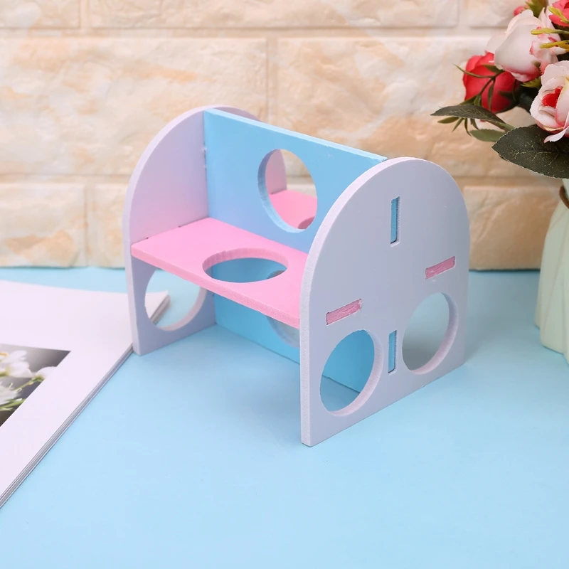 Pet Wood Toy Small Animal Guinea Pig Hamster Gym Exercise Toy Activity