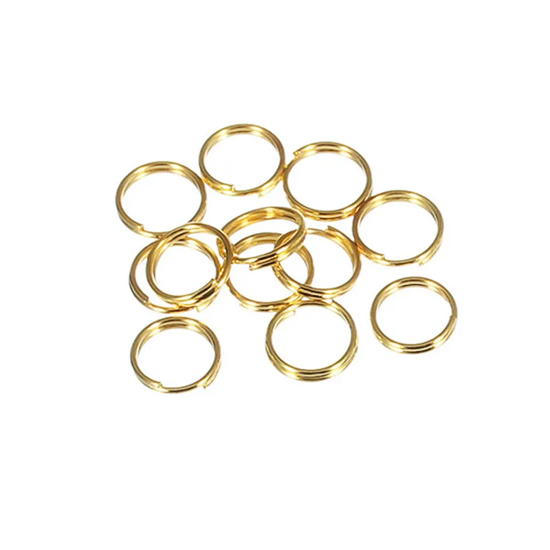 St.kunkka 200pcs/lot 4 6 8 10 12 mm Open Jump Rings Double Loops Gold Silver Color Split Rings Connectors For Jewelry Making DIY Jewelry Findings