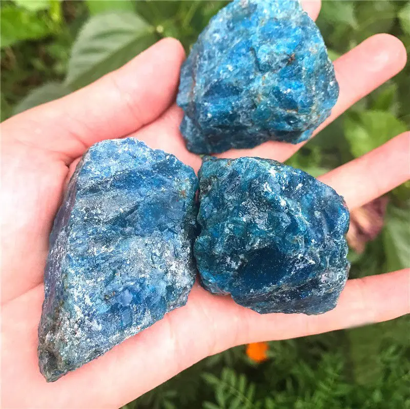 

Natural Blue Apatite Crystal Stone Ore Natural Rough Mineral Specimen Lucky Natural Stones and Minerals Natural Stone Crystal
