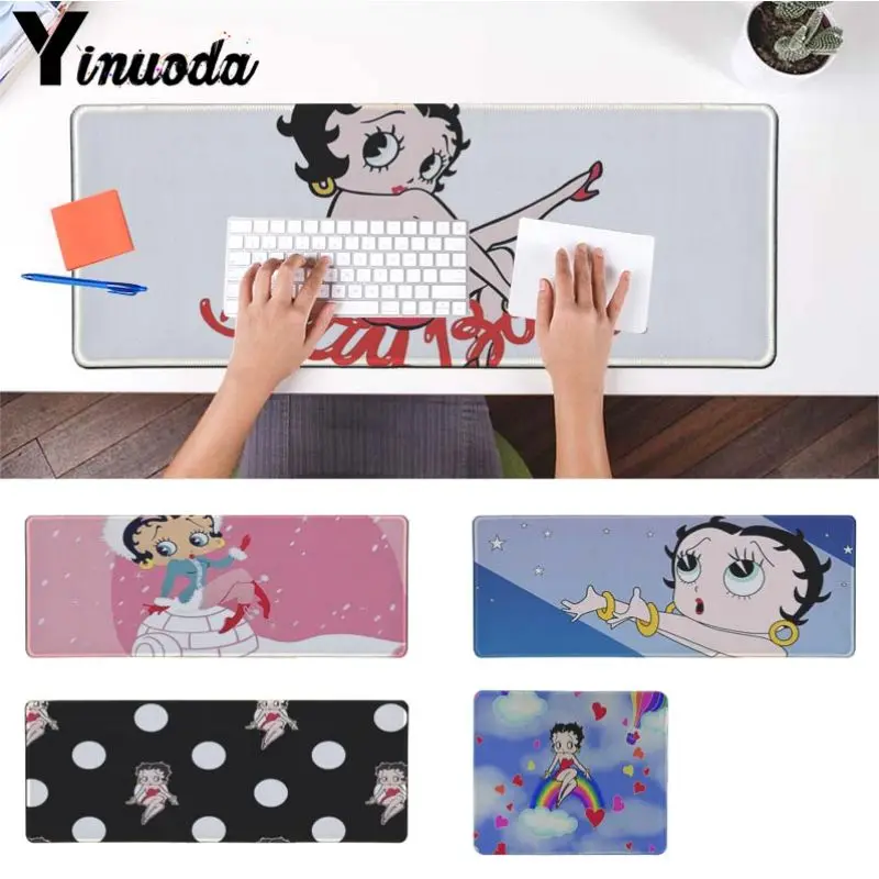 Yinuoda Настольный коврик для мыши betty boop Gamer скоростные розничная продажа маленький
