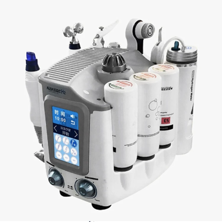 Facial para Spa Máquina de Bolha de Oxigênio Dropshipping Korea Pequena Bolha h2 o2 Hydro Dermoabrasão Peeling Limpeza Profunda Aqua 6in1 9 Beleza e saúde