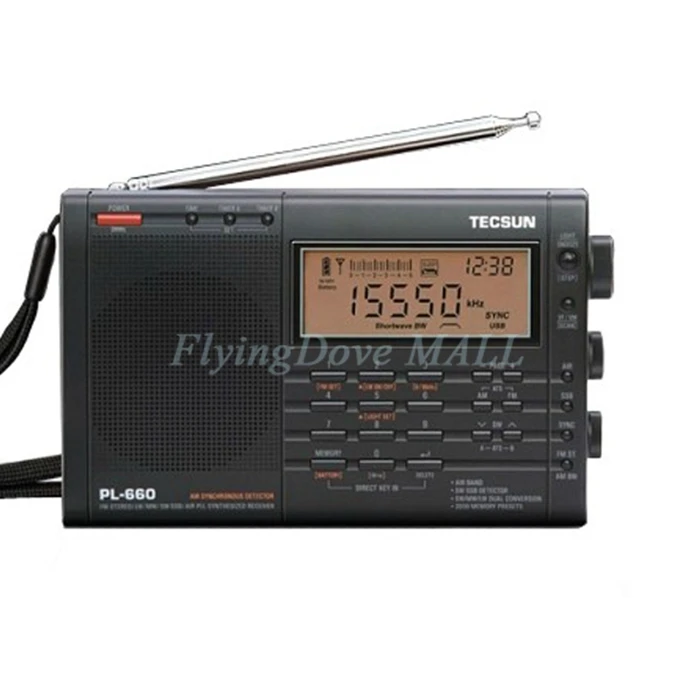 TECSUN PL-660 радио-приемник SSB VHF AIR Band Радио ресивер FM-/MW/SW/LW радио многодиапазонный двойной преобразования TECSUN PL660 Y4133A