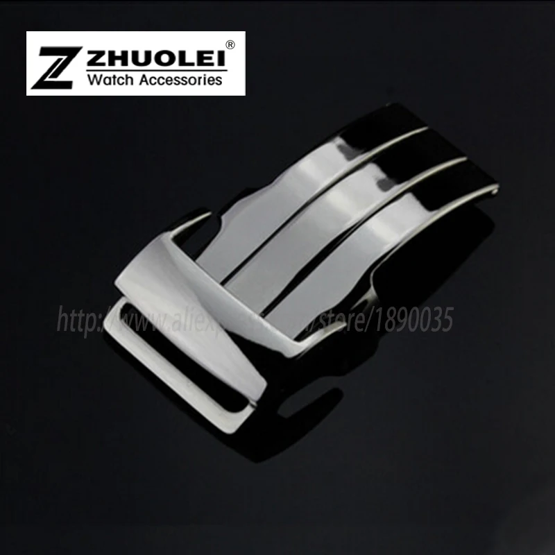 

luxury deployment watches buckle Stainless Steel Gold Silver Gold Finished Watch Band Clasp Watchband 20mm free shipping