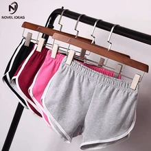 Новые идеи летние уличные шорты для йоги женские короткие штаны с эластичной резинкой на талии женские универсальные свободные прочный мягкий хлопок Короткие Femme