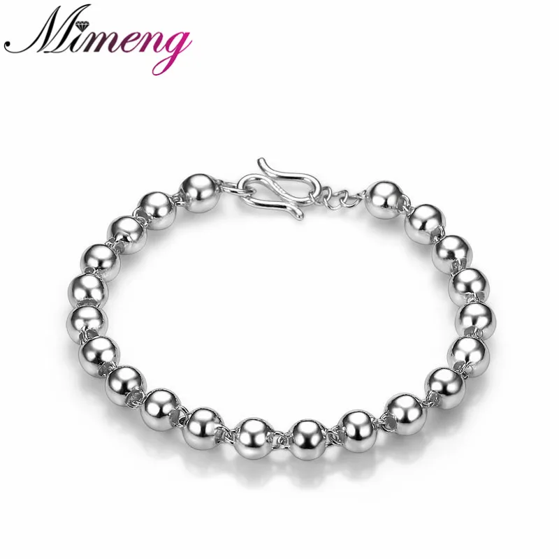 

Christmas Gift AAA 100% Sterling Silver 925 Jewelry Bracelets & Bangles Small Silver Ball Flash Bracelet Free Shipping
