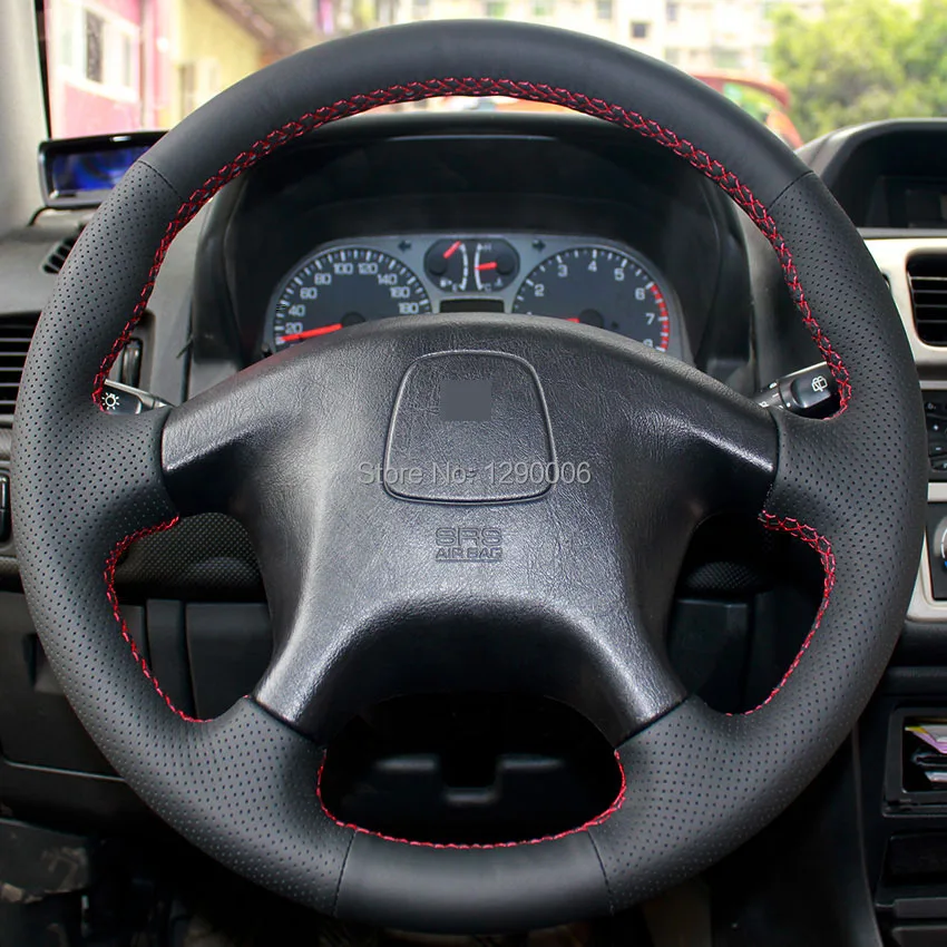 Buy Black Artificial Leather Car Steering Wheel Cover