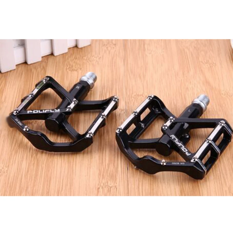 1 PAIR Aluminum Road Mountain Bike Platform Pedals Flat Sealed Bearing 9/16'' Spiffy+